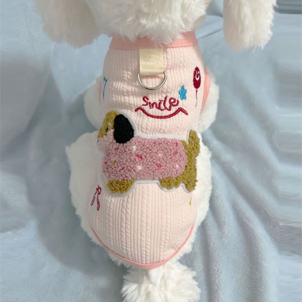 XC-2 Knit Dog Vest with Leash Ring on a pet