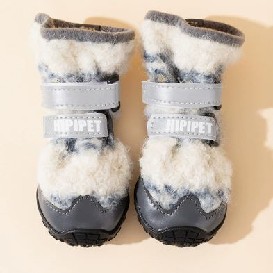 XC13 Faux-Fur Snow Boots for Medium & Large Dogs