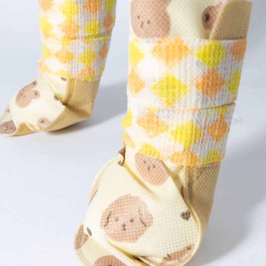 XC17 Disposable Quilted Dog Boots on a pet